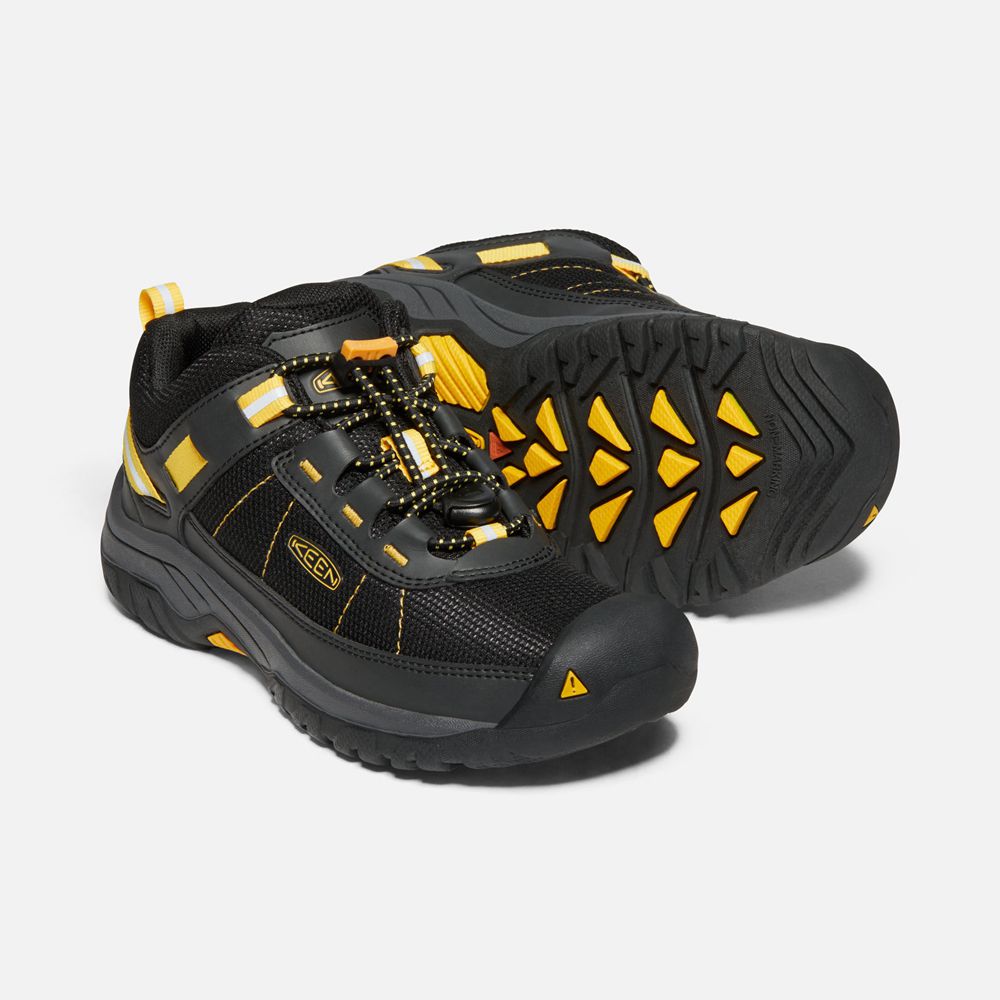 Keen Sneakers Barn Svarta/Gula - Targhee Sport Vent Shoes - 046735VFA